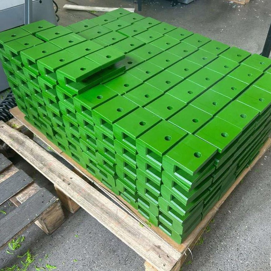 含油尼龙块加工轨道限位块支撑块PA6滑块垫板耐磨绿尼龙垫块