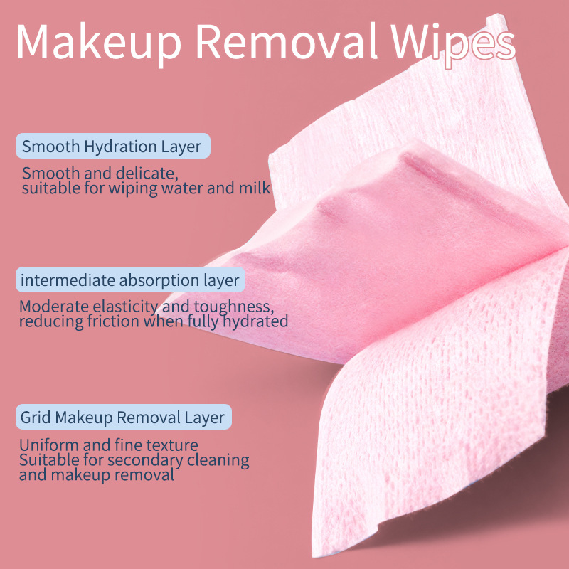 LMLTOP 120 piezas de algodón de maquillaje de color, doble borde de prensado, algodón húmedo de maquillaje, exclusivo a través de la frontera.