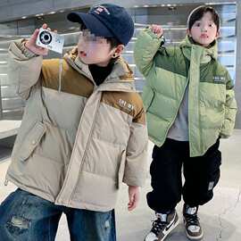 儿童装冬季男童加厚羽绒服2025新款中大童冬款外套男孩白鸭绒上衣