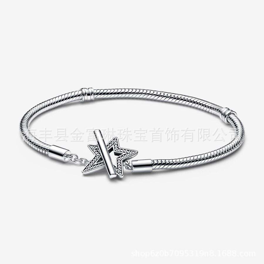 Pandora pulsera fuente fábrica venta al por mayor de alta versión amor clásico Venta caliente DIY serpiente hueso pulsera