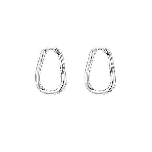 Cold and indifferent wind ear jewelry, irregular simple hoop earrings, trendy Ins style, niche and gentle