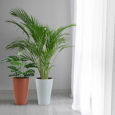 塑料花盆生产批发轻奢简约水培懒人家居装饰北欧摆件酒店黑加仑盆|ms