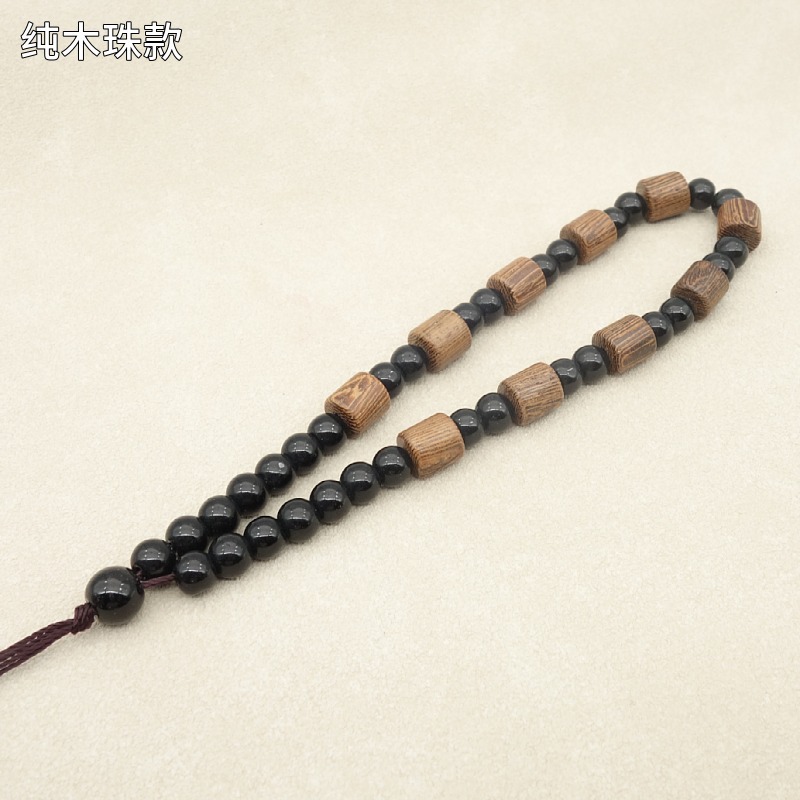 ③ Pure wood beads