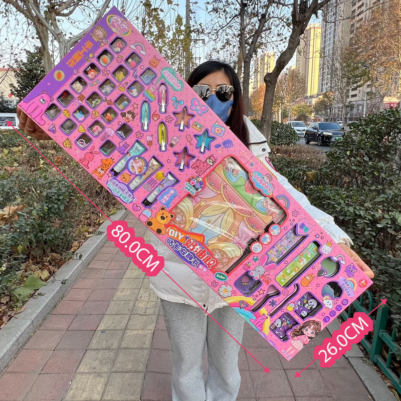 Juego de caja de regalo grande con cuentas de bricolaje de juguetes para niñas