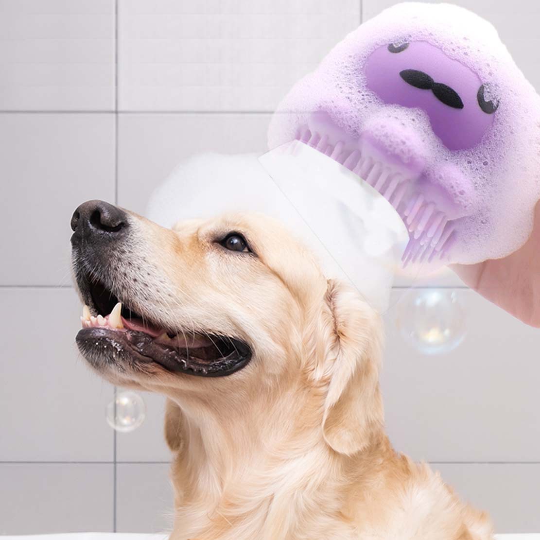 Nuevo cepillo de baño para mascotas, cepillo para perros, cepillo de belleza, gel de ducha, cepillo de belleza con forma de pulpo, fábrica de origen