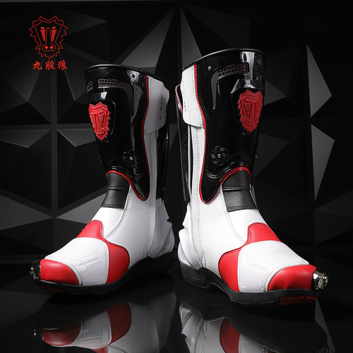 Winter cycling boots, men's rally cross-country cycling shoes, women's wind-proof, anti-skid and anti-impact knight boots, knight style