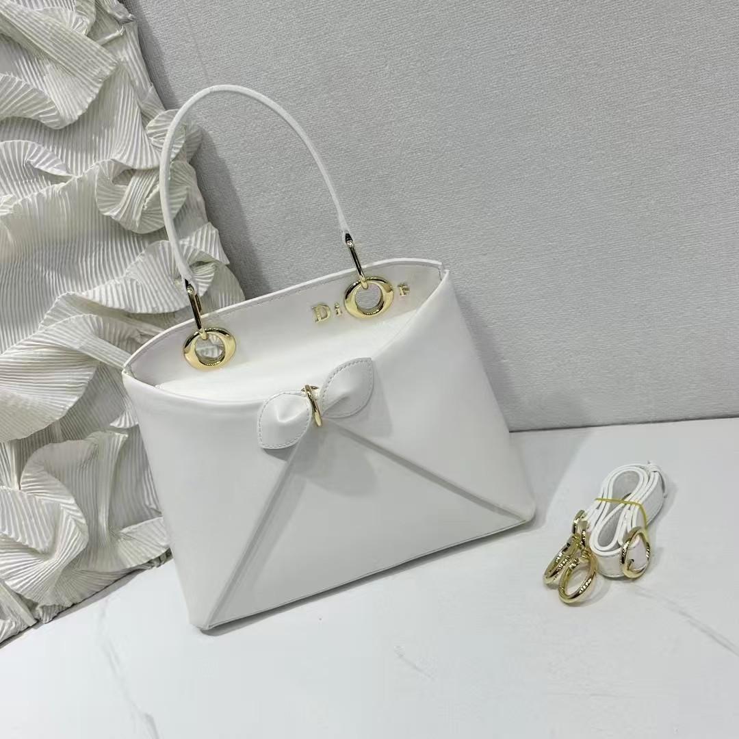 Túi tote da nữ đáy rộng phong cách công sở, quai xách tay kèm dây đeo chéo — trắng, màu nâu, Rượu vang đỏ, màu mơ