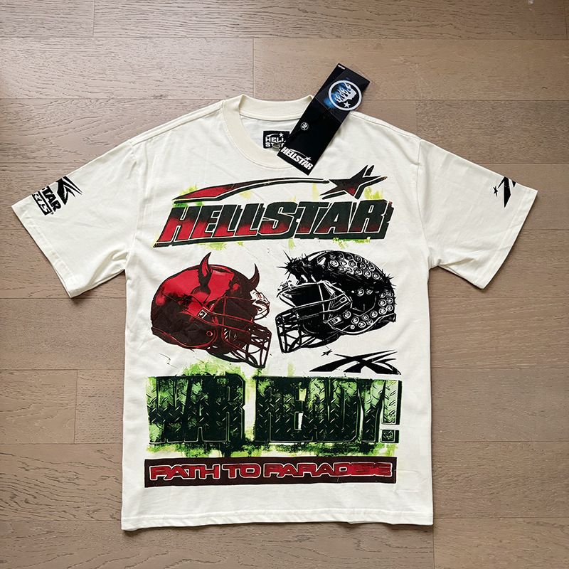 美潮地獄の星insと同じレトロなプリント上着男女のカジュアルなファッション綿の水洗い半袖tシャツ|undefined