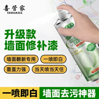 二元罐装乳胶漆墙面自喷漆白色内墙漆净味环保漆修补漆白墙自喷漆