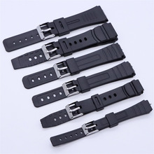 黑色橡胶带 男女学生电子表带硅胶带 手表配件针扣表链带 12-22mm