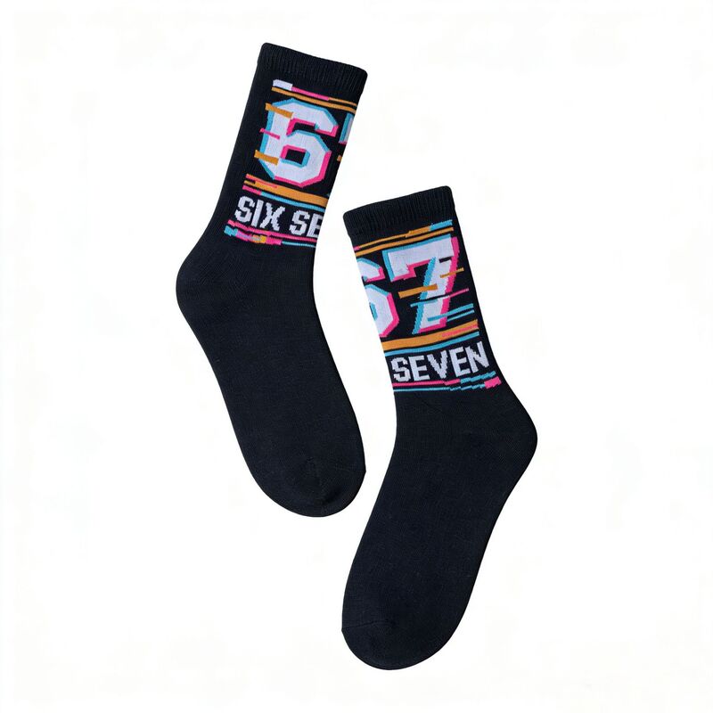 Foreign Trade Novelty Socks with Number 67 Meme Design, Funny Design, Casual Street Style with Number 67 Print, Fun Foreign Trade Novelty Socks with Number 67 Meme Design, Funny Design, Casual Street Style with Number 67 Print, Fun
