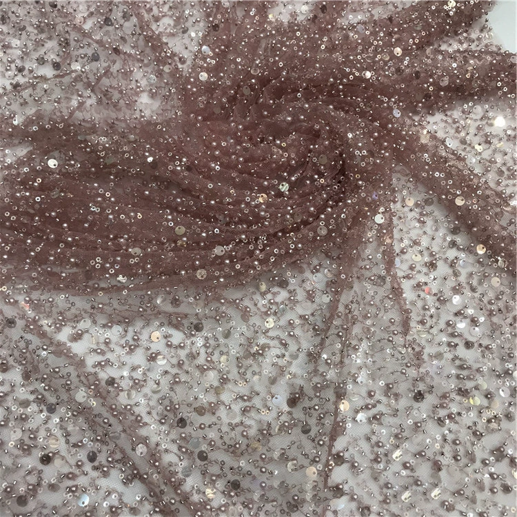 Nail sequins, silver shiny cloth, classic dress, new collection, with embroidery, factory direct supply