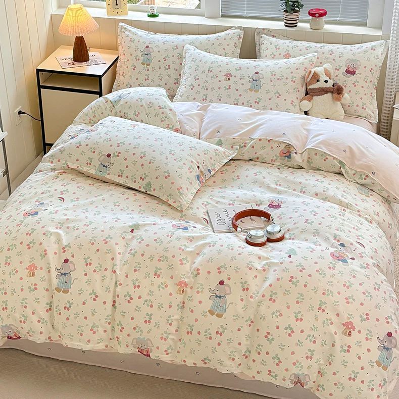 100% cubierta de edredón de algodón dormitorio de una sola pieza para un solo estudiante cubierta de edredón de algodón 150x180x200x230 doble simple