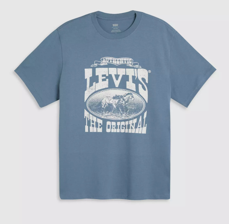 2025欧米ファッションクロスボーダー夏新作トレンドLevi「s高品質男女同モデルtシャツプリント|undefined