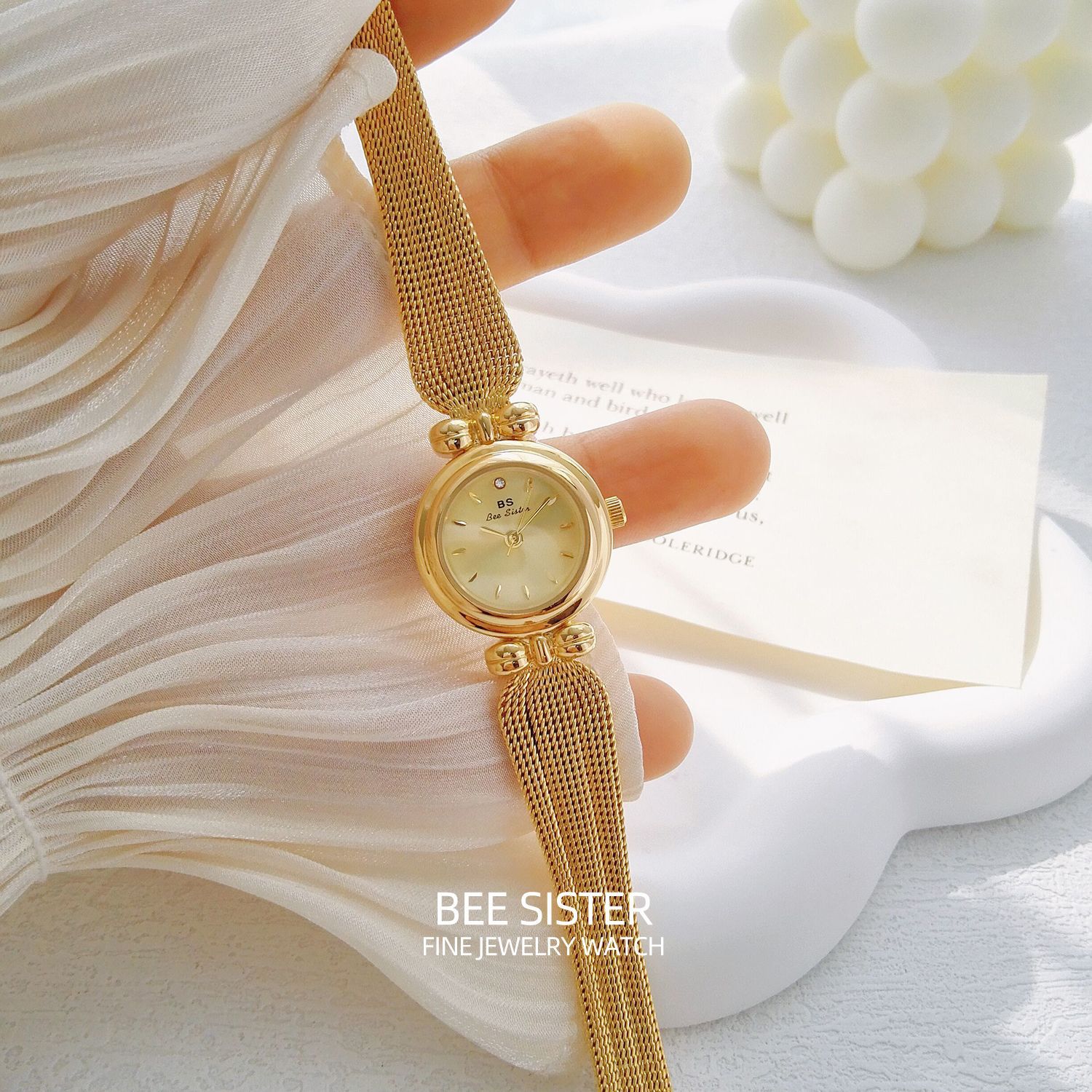 Bs New Hot-Selling Factory Direct Sales Douyin Best-Selling Medieval Accessible Luxury Jewelry Wheat Ear Watch Elegant Women's Watch Fa1807