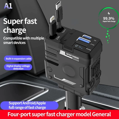 charging telescopic line four-in-one – Mobil şarj cihazları