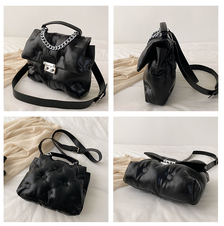 Autumn New Space Cotton Suit Bag Women's Internet Red Bubble Bag High End High Capacity Handheld One Shoulder Crossbody Bag_viptrois.com