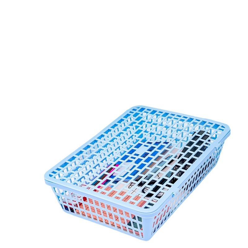 Deli 924/923 Oficina archivo cesta documento aprendizaje caja de almacenamiento simple y conveniente suministros de almacenamiento