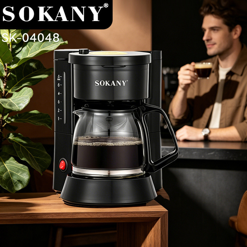 SOKANY Cross-Border Household Drip-Style Concentrate Extraction Electric Tea Maker, Milk Warmer, Filter Kettle, American Coffee Maker