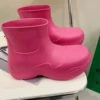 Rain boots-rose red