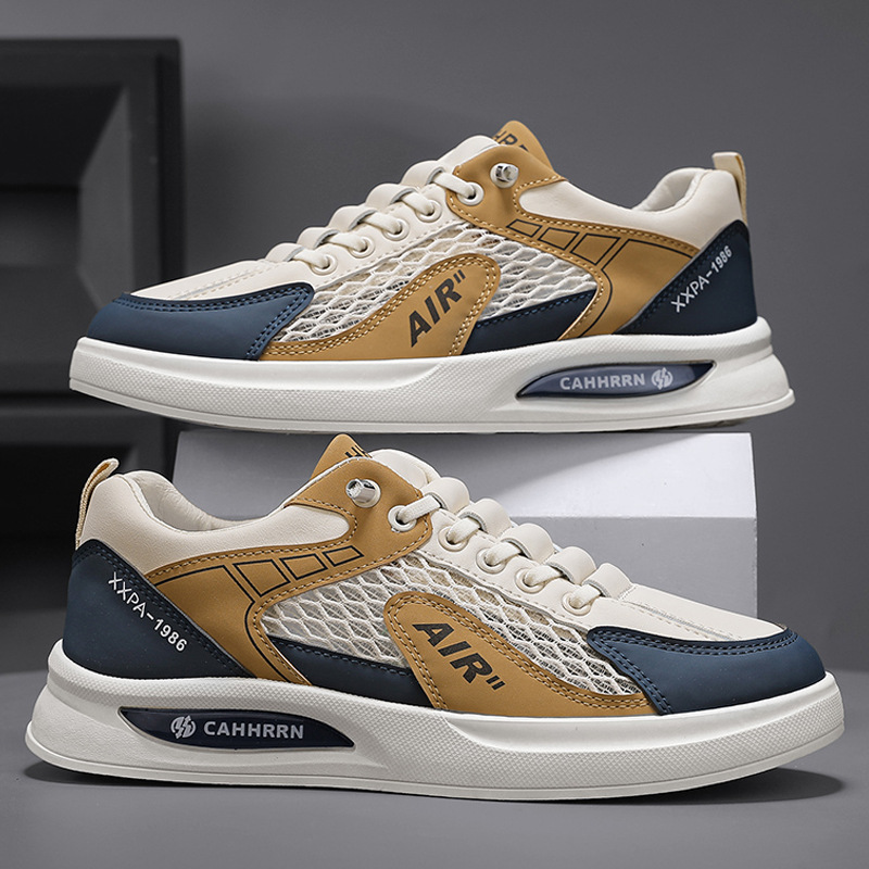 Zapatillas para hombre, primavera y verano de 2025, nuevo estilo, sin cordones, casual, todo fósforo, tendencia deportiva, zapatos para hombre, zapatos planos para hombre
