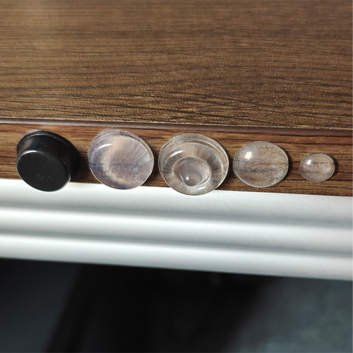 Half-spherical anti-collision silicone beads kitchen cabinet door buffer pad transparent self-adhesive noise-reducing acrylic half-round anti-slip pad