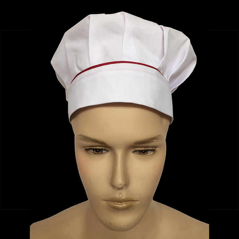 永明酒店餐厅厨师工作帽蘑菇帽食品卫生白布男女厨师帽子