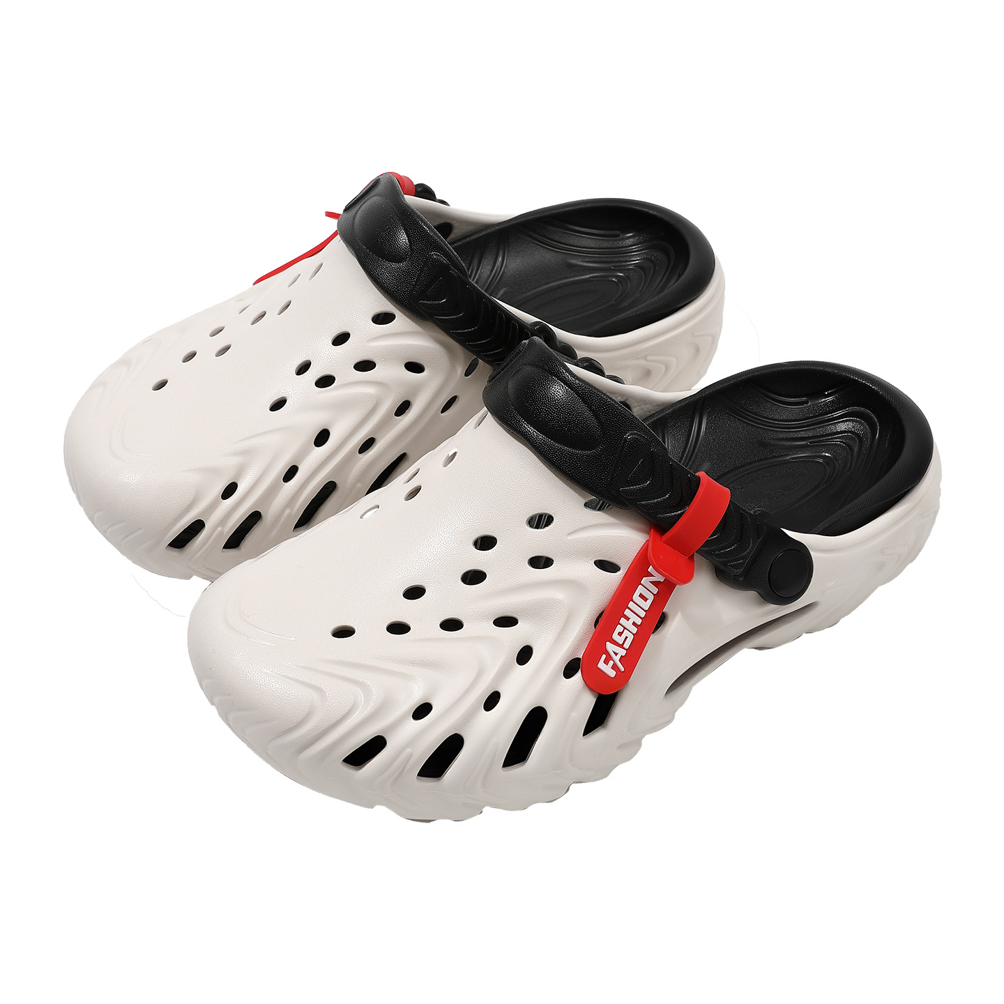 Popular Meteorite Color-Contrast Clog Sandals, Thick-Soled, Luxurious, Fashionable, Top Quality Comfortable, Outdoor Wear_voghion.com