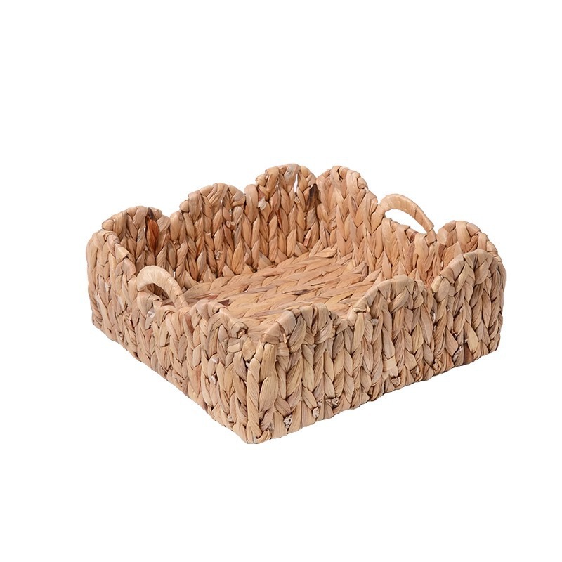 Cesta de almacenamiento de hierba de calabaza de encaje plegable tejida cesta de almacenamiento grande juguetes para el hogar cosméticos cesta de almacenamiento de artículos diversos