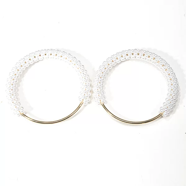 Pearl Handle Bag Accessories Woven Bag Handle Pearl Carrying Ring Ring Handmade Bag Handle Ring DIY Accessories