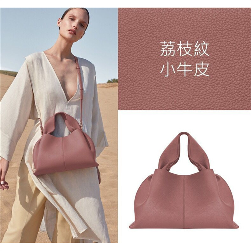 Polene 餃子クラウドバッグ女性の 2025 新しいフランスフレンチニッチデザインハンドバッグクロスボーダー本革バッグ