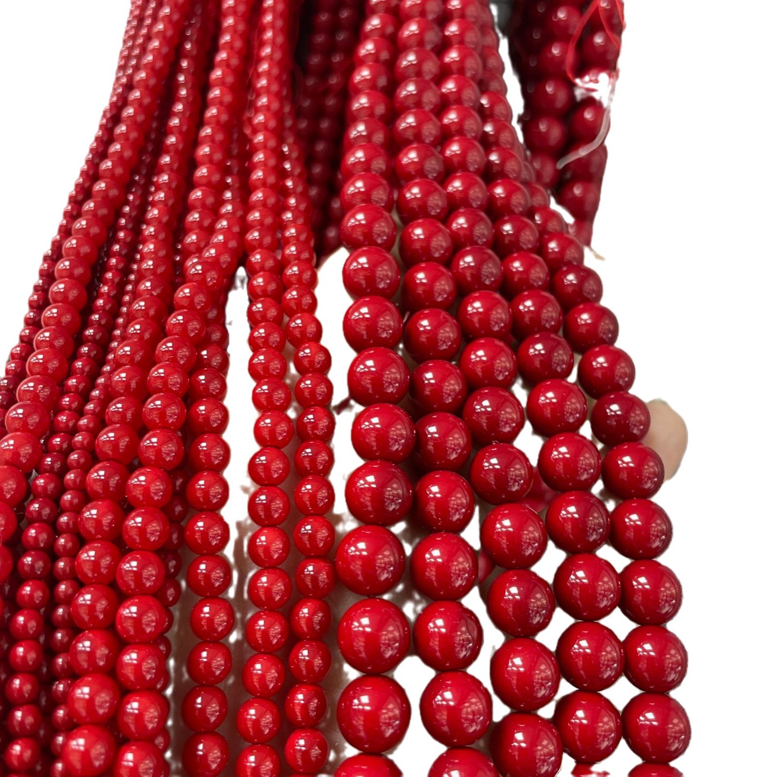 도매 남해 쉘 비즈 2-20MM 스트레이트 홀 고광택 쉘 진주 라운드 비즈 DIY 쥬얼리 액세서리 비즈 느슨한 비즈