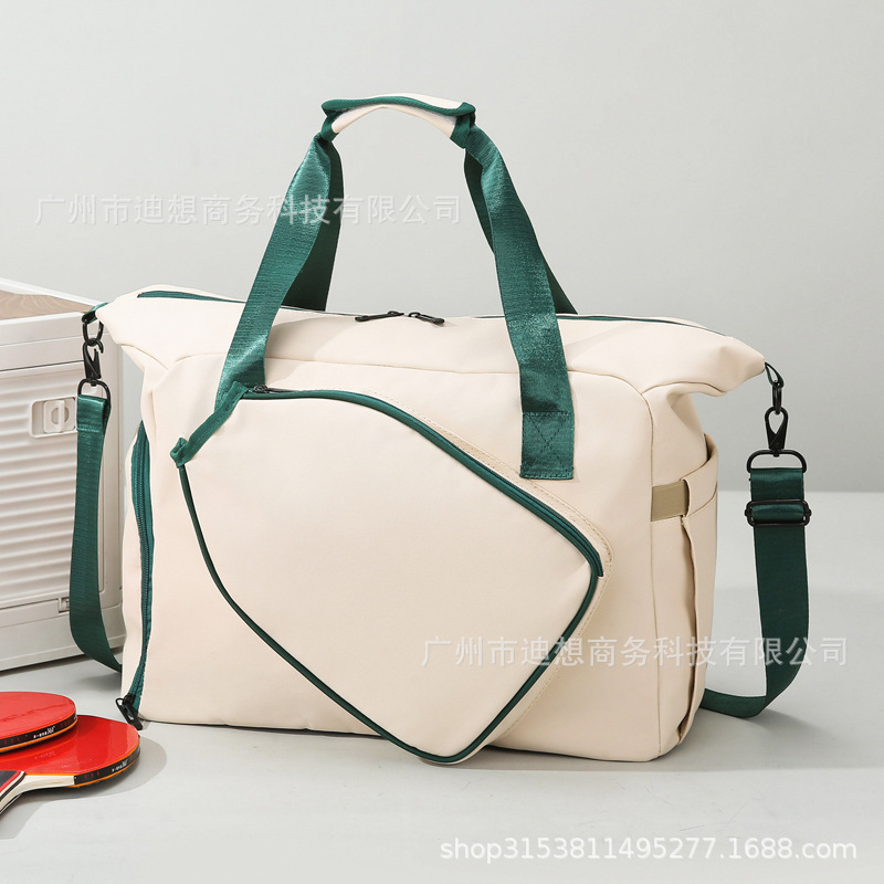 Bolsa de pelota nueva gran capacidad, bolsa de raqueta de pelota ligera con bolso de zapato independiente, bolso de deporte
