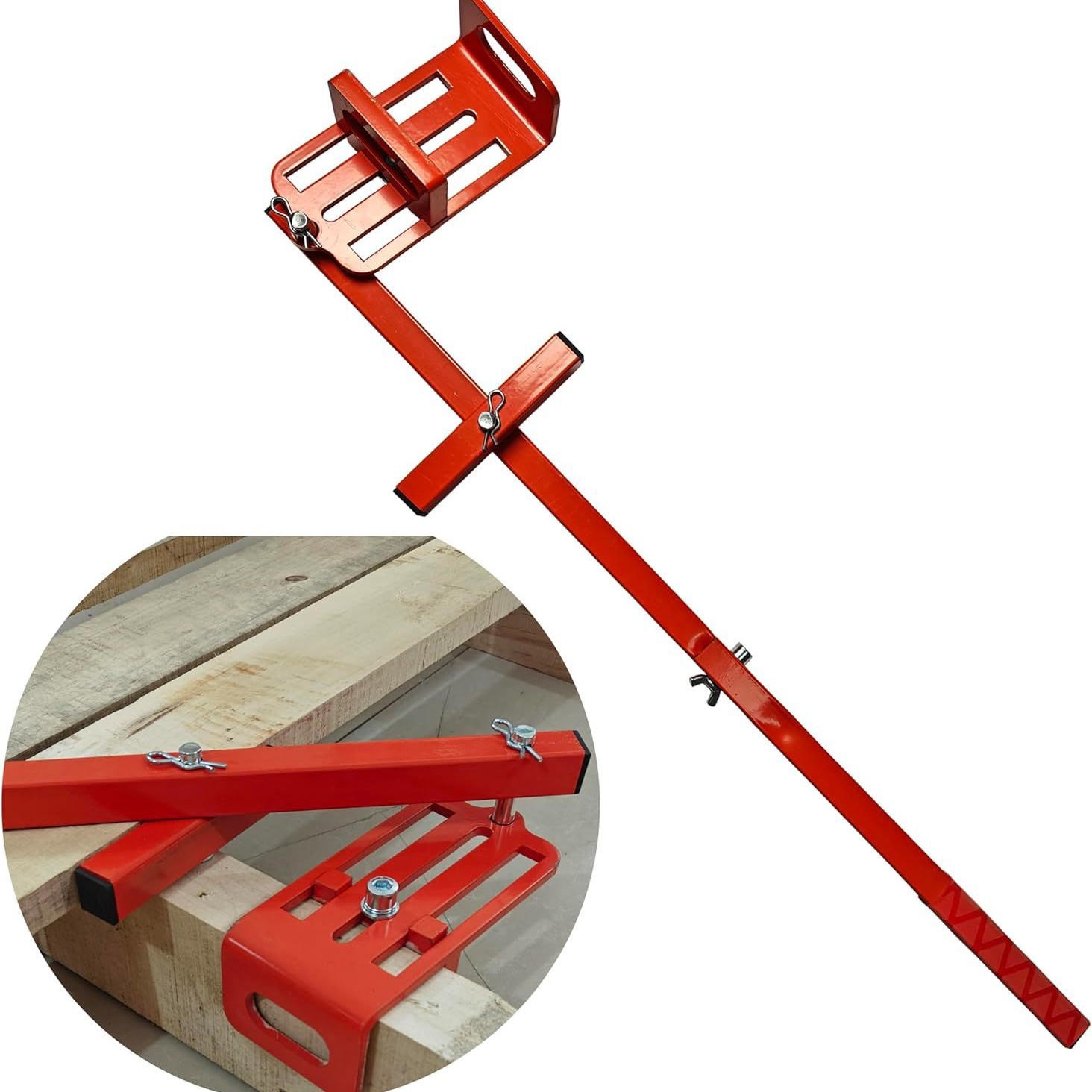 甲板矫直工具矫直甲板折弯机用于弯曲甲板以拉紧间隙26英寸橙色