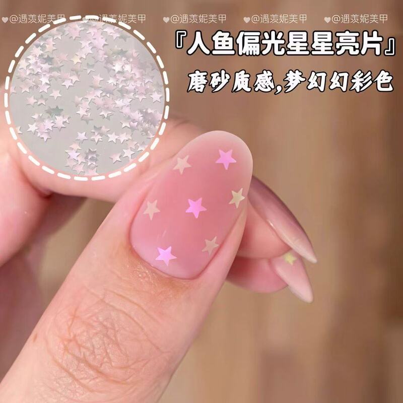 Mermaid polarized ins frosted nail art aurora polarized star sequins pink mist aurora dark star nail art sequin accessories Mermaid polarized ins frosted nail art aurora polarized star sequins pink mist aurora dark star nail art sequin accessories