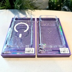 适用iPhone17星空闪粉手机壳苹果17promax冰晶透明闪粉磁吸保护套