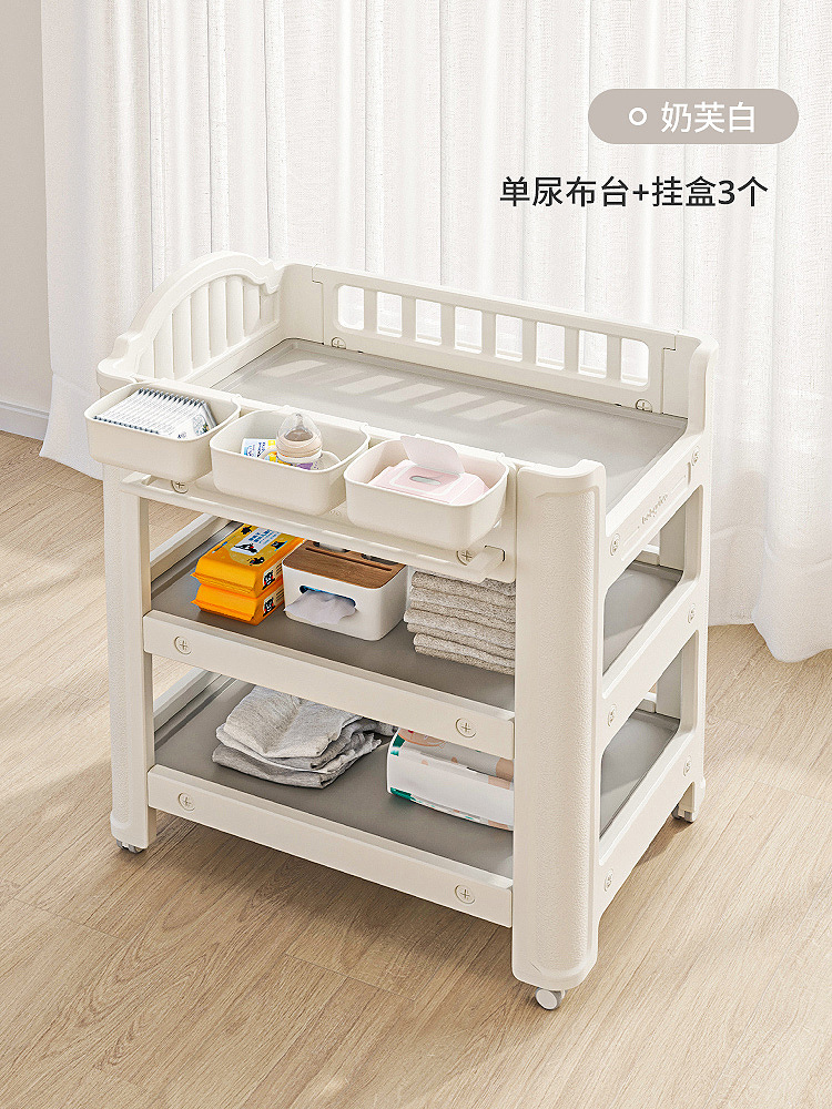 Babyviva pañales para bebés mesa de cuidado de toque para bebés cama de baño móvil para recién nacidos image 13