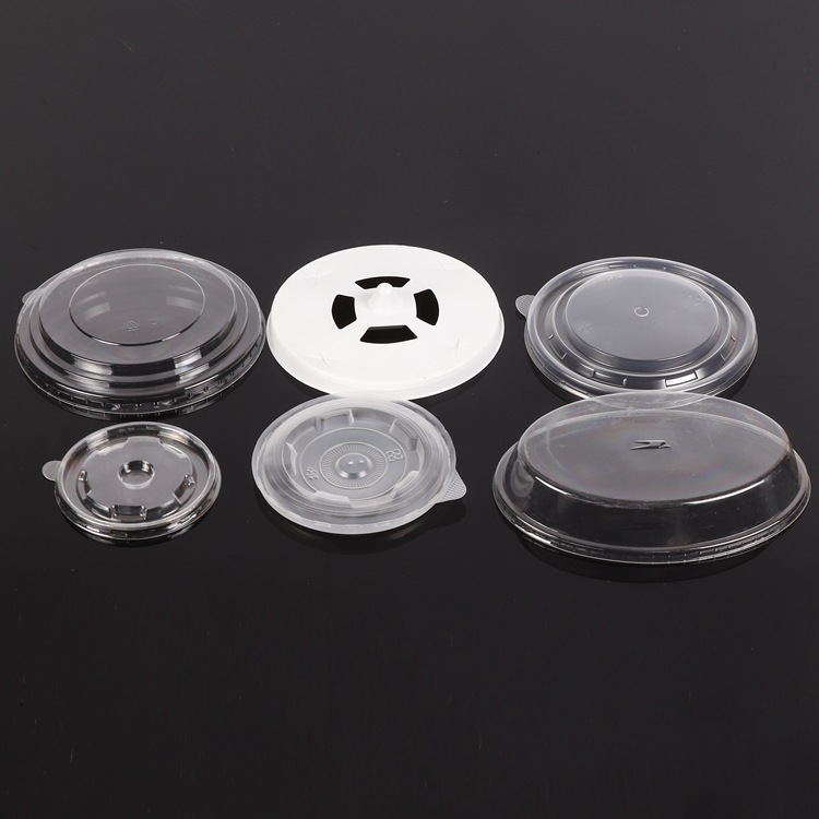 生产一次性奶茶饮料果杯盖PET透明塑料盖PS奶茶PP杯盖