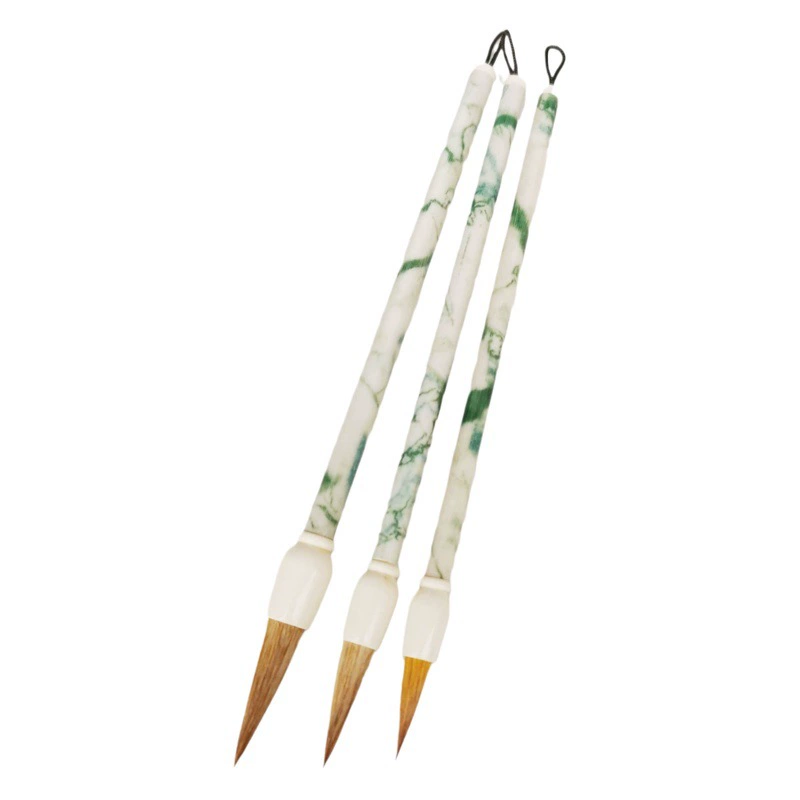 Оптовая Продажа с фабрики нефритовый держатель для ручек кисть для письма из волчьих волос просмотр учебного класса по каллиграфии для начинающих Практика обычный скрипт Беговая книга