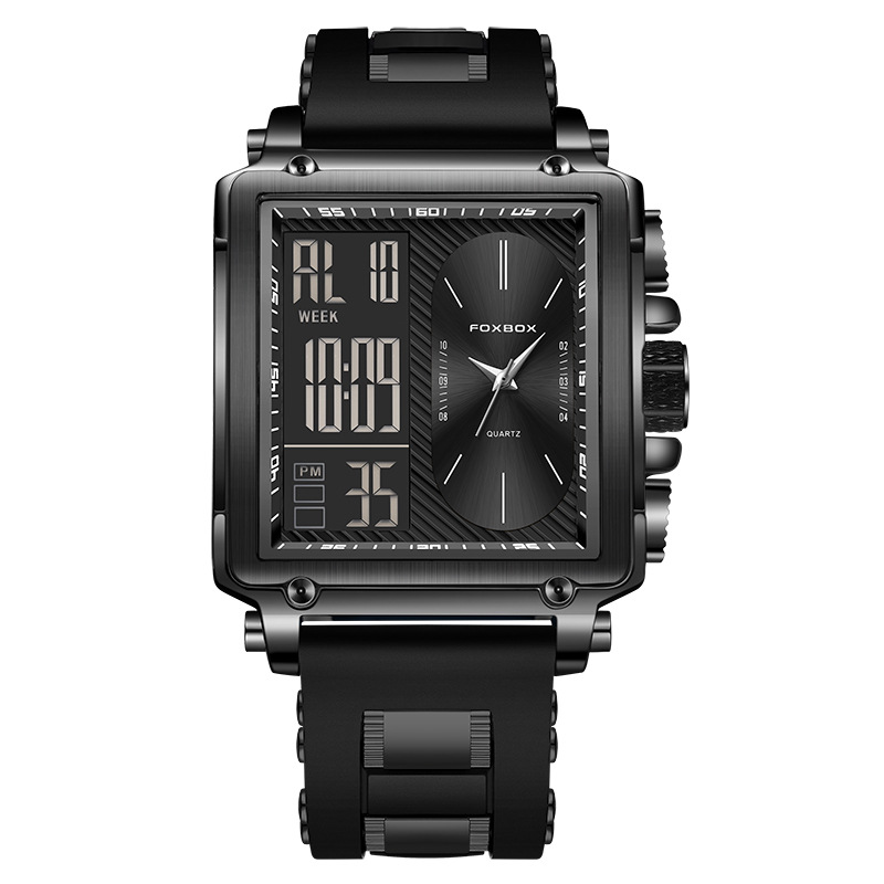 LIGE/comercio exterior nuevo reloj electrónico de doble pantalla multifuncional para hombres reloj de cronógrafo deportivo impermeable para estudiantes