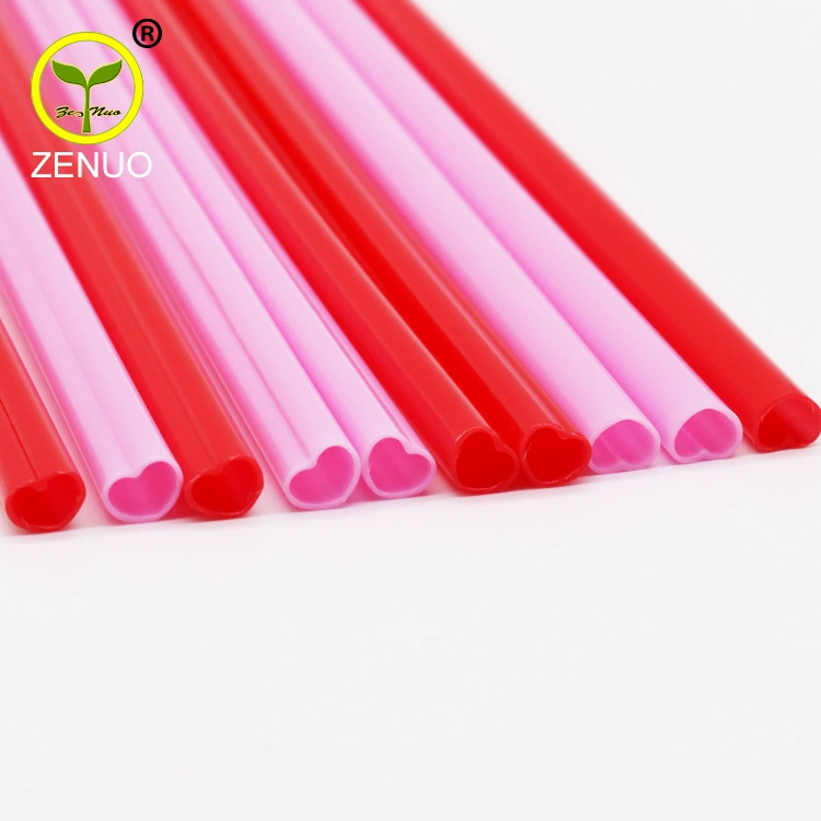 ZNXG005 любовь рот соломы завод прямой PP материал многоразовые Твердые соломы