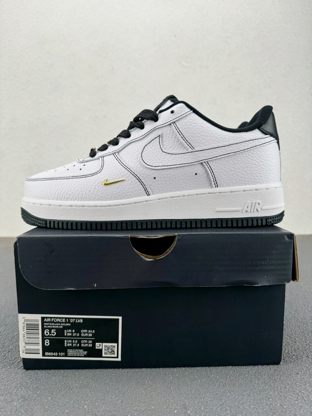 Zapatos Putian versión original de la fuerza aérea No. 1 en el extranjero marca conjunta de la cabeza de cuero en lugar de cojín de aire zapatillas deportivas para hombres y mujeres