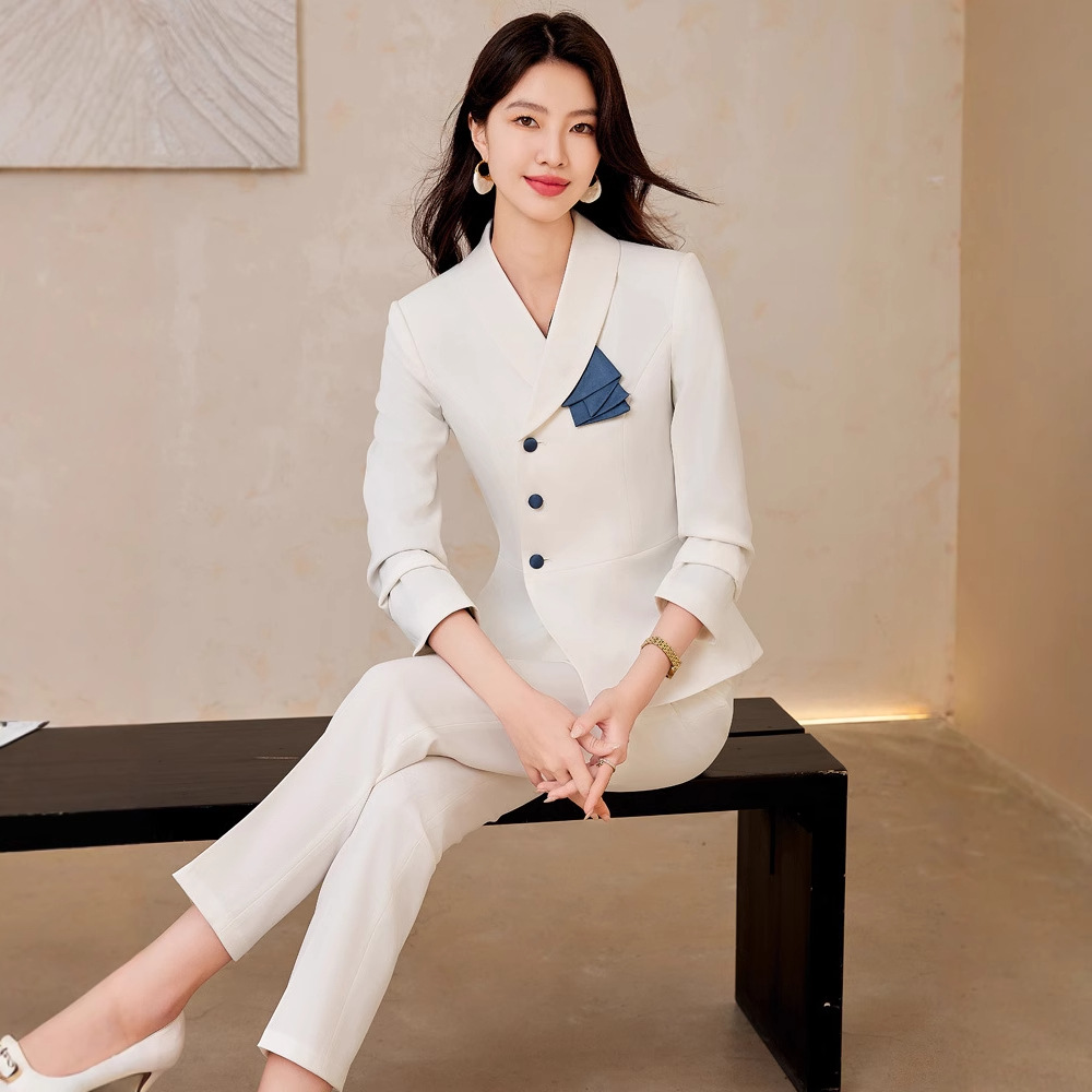 高端职业西装套装女气质修身西服制服外套正装专业店美容院工作服