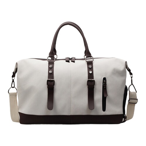 New Style Travel Canvas Tote Bag, Men's Fashion Trendy Large Capacity Short Trip Shoulder Bag Luggage Bag