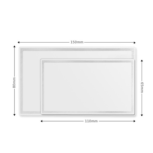 Car sun visor stainless steel cosmetic mirror high-definition mirror adhesive interior rearview mirror shatterproof high-definition size