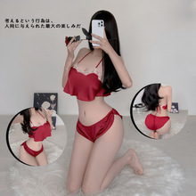 品牌夏季新款缎面拼接蕾丝性感吊带睡裙女家居服厂家一件代