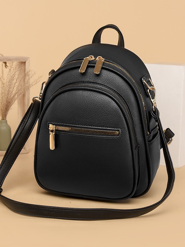 Mochila de cuero suave de textura, bolso de mujer, bolso de mujer 2025, nuevo estilo de moda, ocio, viaje versátil, bolso de mujer.