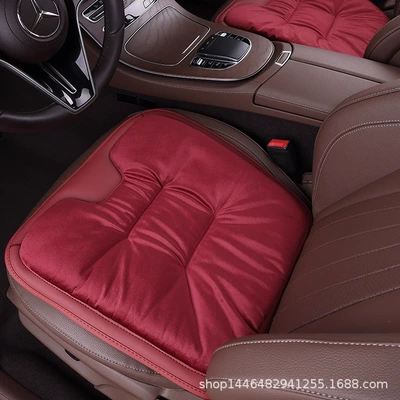 Seat Cover, Wool pad - burgundy-one