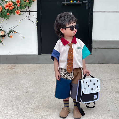 韩版新款儿童包日系宝宝大容量帆布双肩包幼儿园男女童上学小背包
