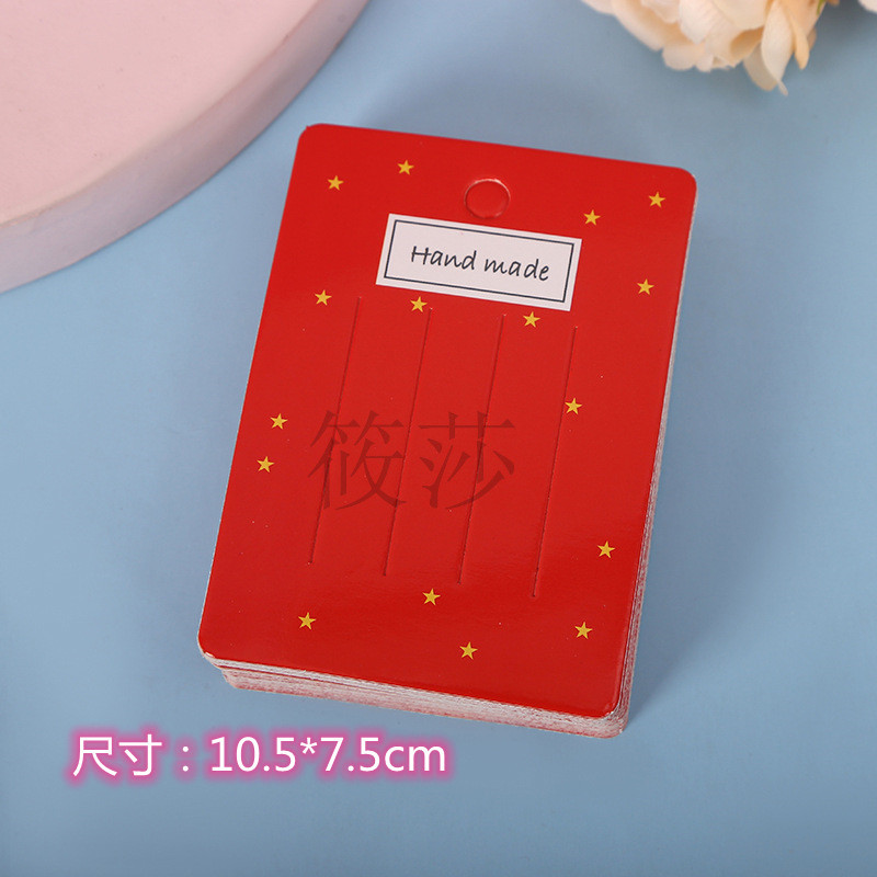 批发新款大红发饰卡纸儿童发夹卡纸饰品卡片头饰品包装纸卡现货